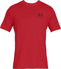 Футболка, мужские Under Armour Mens Sportstyle Left Chest SS Shirt, красный цв., m