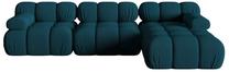 Modulinė sofa Micadoni Bellis 3D, tamsiai mėlyna sp., dešininė, 282 x 155 cm x 64 cm