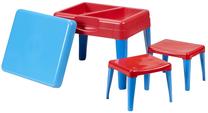 Bērnu istabas mēbeļu komplekts Kiddy KID64CXX, zila krās./sarkana krās.
