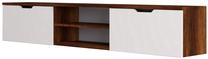 ТВ стол Kalune Design Denoya 2, белый цв./ореховый цв., 160 см x 30 см x 30 см