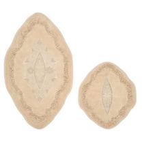 Комплект ковриков для ванны Foutastic Crown 394ANR1752, светло-коричневый цв., 100 см x 60 см