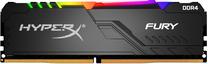 Operatyvioji atmintis (RAM) Kingston HyperX Fury Black RGB HX432C16FB3A/8, DDR4, 8 GB, 3200 MHz