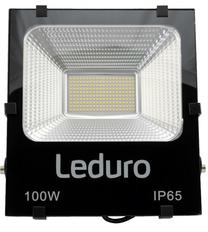 Prožektorius be judesio daviklio, pastatomas LEDURO, 100 W, 12000 lm, 4500 °K, IP65, juoda sp.