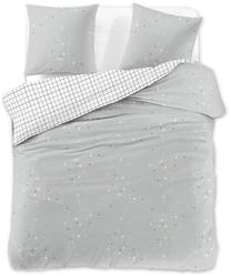 Patalynės užvalkalų komplektas DecoKing Modest, baltas/pilkas, 220 x 230 cm