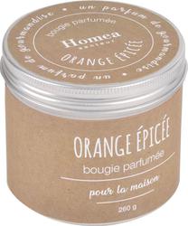 Свеча, ароматическая Homea Orange Epicee Bougie Parfumee, коричневатый цв.