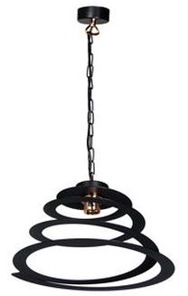 Valgusti rippuv Spiral LM-1.M/4CZARNY, E27, 1 x 60 W, must v. / must v.