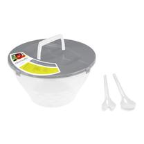 Salotinė Domotti, 5000 ml, 27 cm x 27 cm x 15 cm, Ø 27 cm, skaidri sp., plastikas