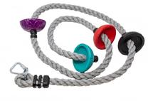 Kāpšanas virve Slackers Ninja Rope, 255 cm, daudzkrāsaina