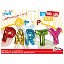 Fooliumist õhupall tähestik Grafix Party, mitmevärviline, 5 tk