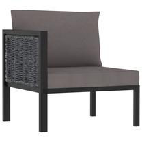 Lauko sofa VLX Sectional Corner With Right Armrest 310043, antracito sp./tamsiai pilka sp., 68 cm x 68 cm x 64 cm