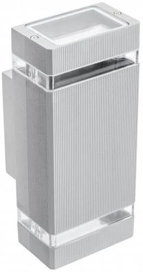 Õue seinavalgusti GTV Nessa, 50W, GU10, IP54, valge v., 11 cm x 24.5 cm