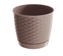 Gėlių vazonas Prosperplast DRL0190, plastikinis, Ø 19 cm, ruda sp.