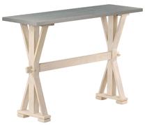 Konsoles galds VLX 247120, koka krās./pelēka krās., 118 cm x 35 cm x 76 cm