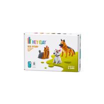 Plastilino rinkinys Hey Clay Dog Selection 2, ruda sp./juoda sp./pilka sp.