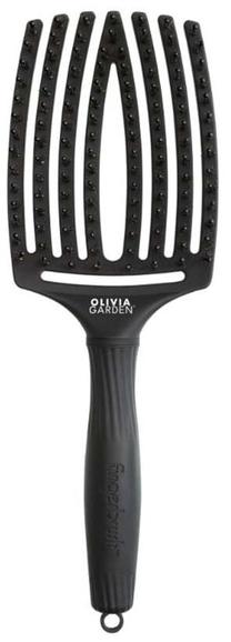 Matu ķemme Olivia Garden Finger Brush L, melna krās.