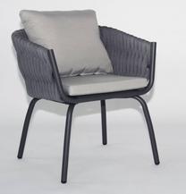 Õuetool DM Grill SD3064, hall v., 57 cm x 60 cm x 72 cm