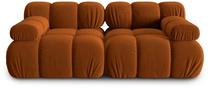 Modulinė sofa Micadoni Home Bellis 2 Seats, oranžinė sp., 188 x 94 cm x 63 cm