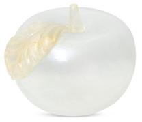 Dekoratyvinė stiklo figūrėlė 01, balta sp., 12 cm x 13 cm x 12 cm