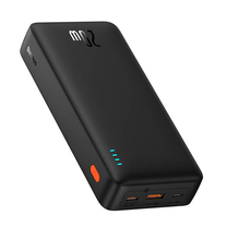 Nešiojamas įkroviklis (Power bank) Baseus Airpow, 20000 mAh, 20 W, juoda sp.