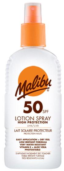 Losjonas įdegio priežiūrai Malibu SPF50, 200 ml