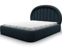 Lova pusantros vietos Tapedo Amore 40, 140 x 200 cm, tamsiai mėlyna, be čiužinio, su grotelėmis