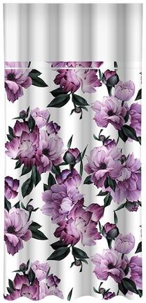 Nakts aizkari ZML-021, balts krās./violeta krās./zaļa krās., 160 cm x 270 cm