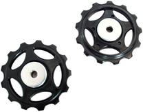 Galiniai pavarų perjungiklio ritinėliai Shimano RD-M410, juoda sp., 2 vnt.