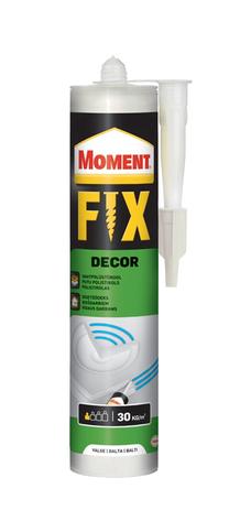 Клей монтажные Moment Fix decor, 0.4 кг, белый цв.