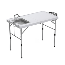 Lauko stalas Hatis, balta sp., 127 cm x 68.5 cm x 91.5 cm