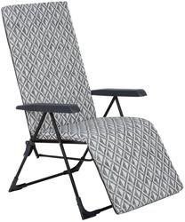Lauko kėdė Patio Barletta Plus Black Edition H039-06PB, juoda sp./pilka sp., 81 cm x 59 cm x 104 cm