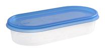 Pārtikas trauks Plast Team 15020803, 0.4 l, 19 cm x 9 cm, caurspīdīga krās./zila krās.