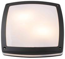 Sieninis lauko šviestuvas AZzardo Fano S 30 SMART LED RGB, 24W, LED, IP54, balta sp./juoda sp., 30 cm x 9 cm