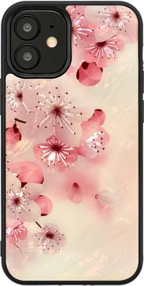 Чехол для телефона iKins Case for Apple iPhone 12 Mini Lovely Cherry Blossom, черный цв., Apple