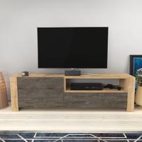 ТВ стол Kalune Design Piedmont, светло-коричневый цв./темно-коричневый цв., 36.8 см x 46 см x 160 см