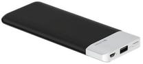 Lādētājs-akumulators (Power bank) Platinet Ultra Slim 43790, 8000 mAh, melna krās.