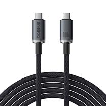 Vads Baseus Crystal Shine USB Type-C, USB Type-C, 1.5 m, melna krās.