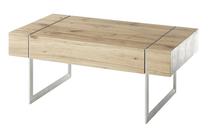 Kavos staliukas MC Akcent Paphos, ruda sp./chromo sp., 110 cm x 60 cm x 45 cm