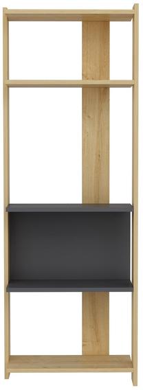 Pastatoma lentyna Kalune Design Abis 935CMN1158, antracito sp./ąžuolo sp./šviesiai ruda sp., 165 cm x 58.6 cm x 26.8 cm