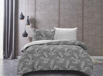 Patalynės užvalkalų komplektas Restilo Hypnosis, baltas/pilkas, 155 x 220 cm