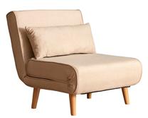 Sofa-lova Hanah Home Folde Single 1-Seat, kreminė sp., 80 x 50 cm x 42 cm