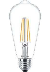 Lemputė Philips Filamentinė LED, ST64, 2700 °K, E27, 7 W, 806 lm