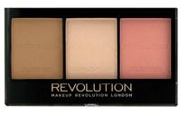 Konturēšanas palete Makeup Revolution London Ultra Sculp & Contour, rozā krās./bēša krās., ultra fair c01, 11 g