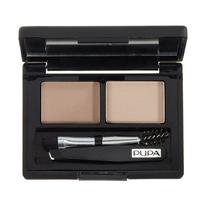 Тени для бровей, с кистью PUPA Milano Eyebrow Design Set, 1.1 г, blonde цв. 001