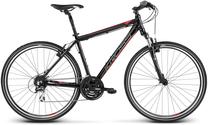Velosipēds hibrīds Kross Evado 3.0, 28 ", L rāmis, melna krās./sarkana krās.