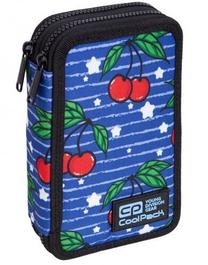 Penālis CoolPack Jumper 2 Cherries, 19.5 cm x 12.5 cm, zila krās.