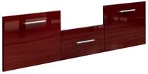 Skapja fasāde Cama Meble Evora Mini RTV Front Gloss, 147 cm, bordo krās.