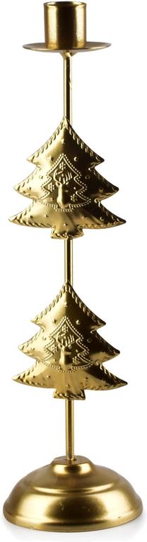 Подсвечник Mondex Santa Lila HTOP3448-SW, металл, Ø 8 см, 29.5 см, золотой цв.