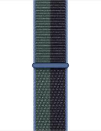 Dirželis Apple, 41mm Midnight/Eucalyptus Sport Loop, mėlyna sp./žalia sp.