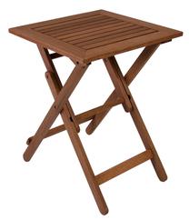 Lauko stalas Home4you Rouen, rudas, 50 cm x 50 cm x 68 cm