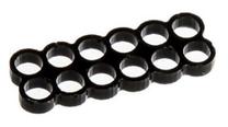 E22 Stealth Cable Comb 12 Slots 4mm Black
